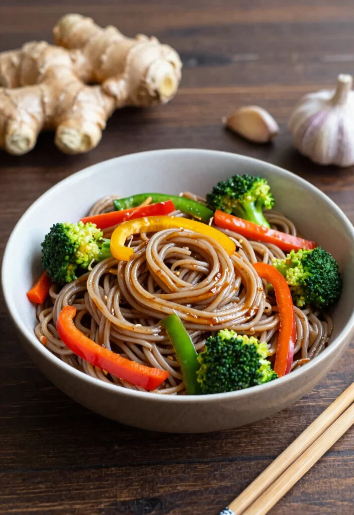 12 Healthy Noodle Recipes for Light Flavor-Packed Dinners - 5. Buckwheat Soba Noodles with Vegetables