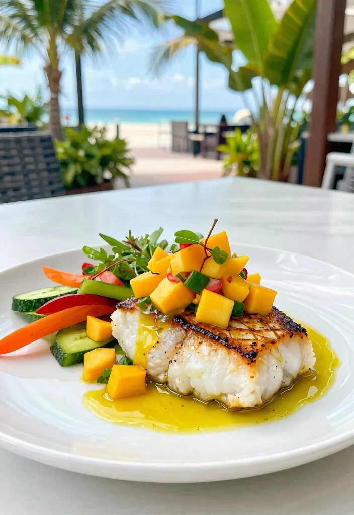 12 Healthy Pescatarian Recipes for Light Fresh Dinners - 11. Pan-Seared Mahi Mahi with Mango Salsa