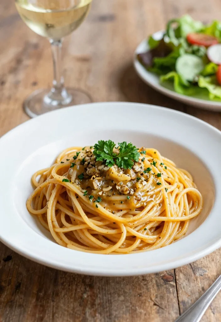 12 Healthy Pescatarian Recipes for Light Fresh Dinners - 6. Spaghetti with Anchovy and Garlic