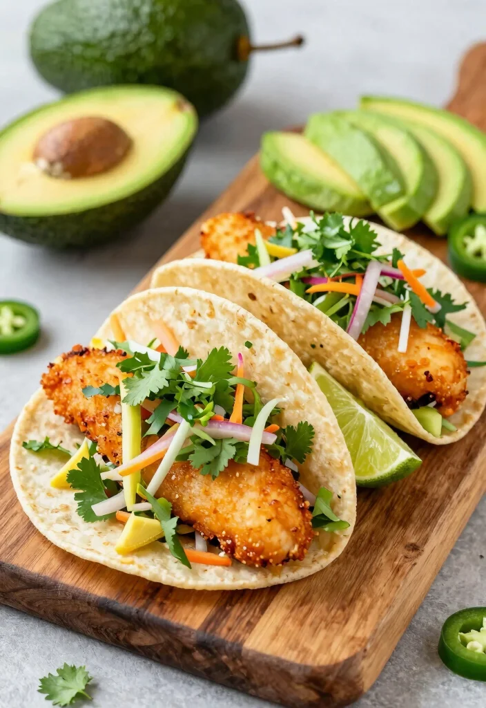 12 Healthy Pescatarian Recipes for Light Fresh Dinners - 9. Fish Tacos with Cilantro Lime Slaw