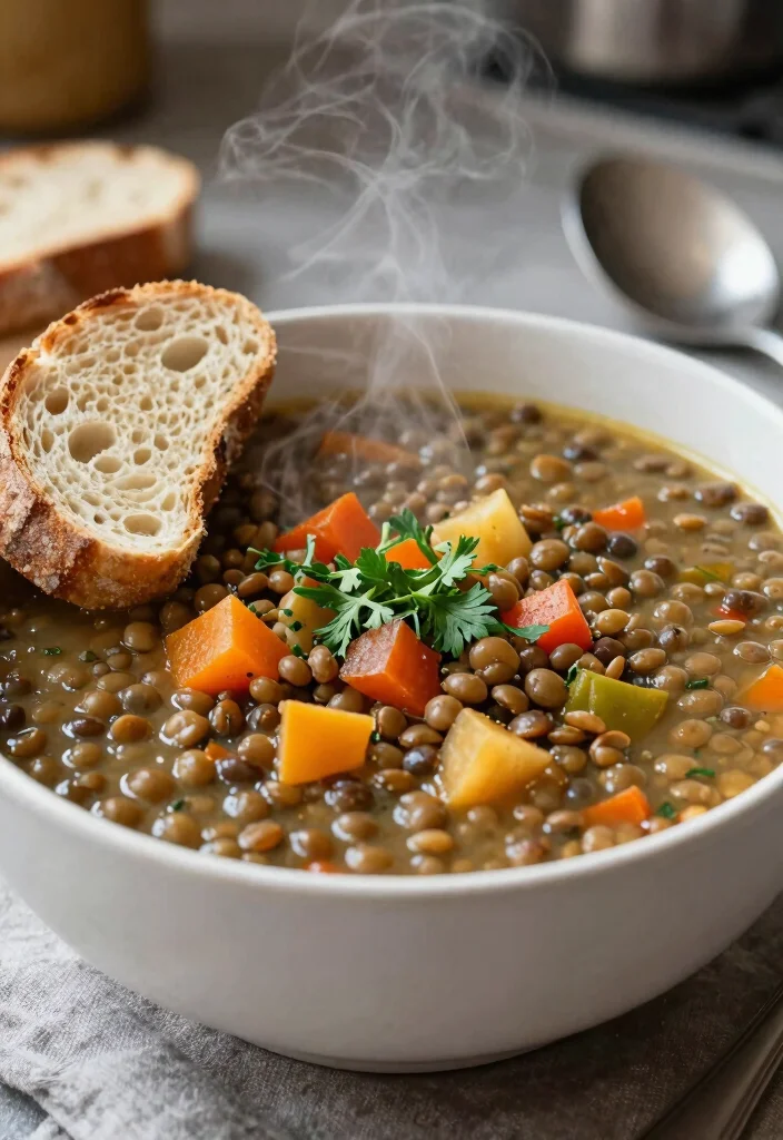 12 High-Protein Vegan Recipes for Easy Nourishing Meals - 11. Spicy Vegan Lentil Soup