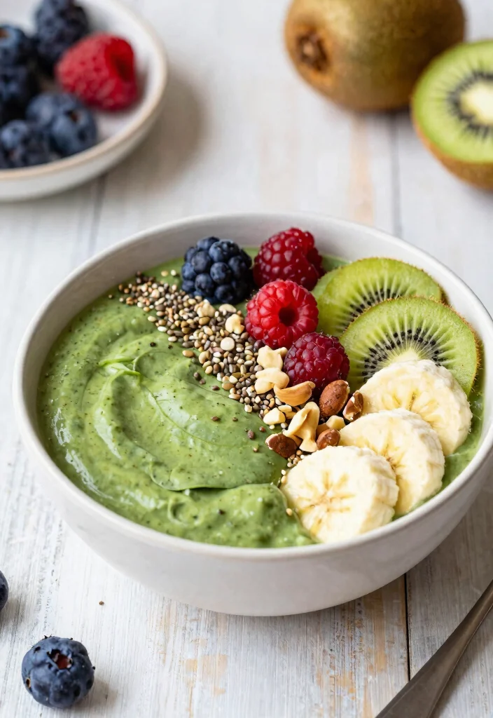 12 High-Protein Vegan Recipes for Easy Nourishing Meals - 6. Vegan Protein Smoothie Bowl