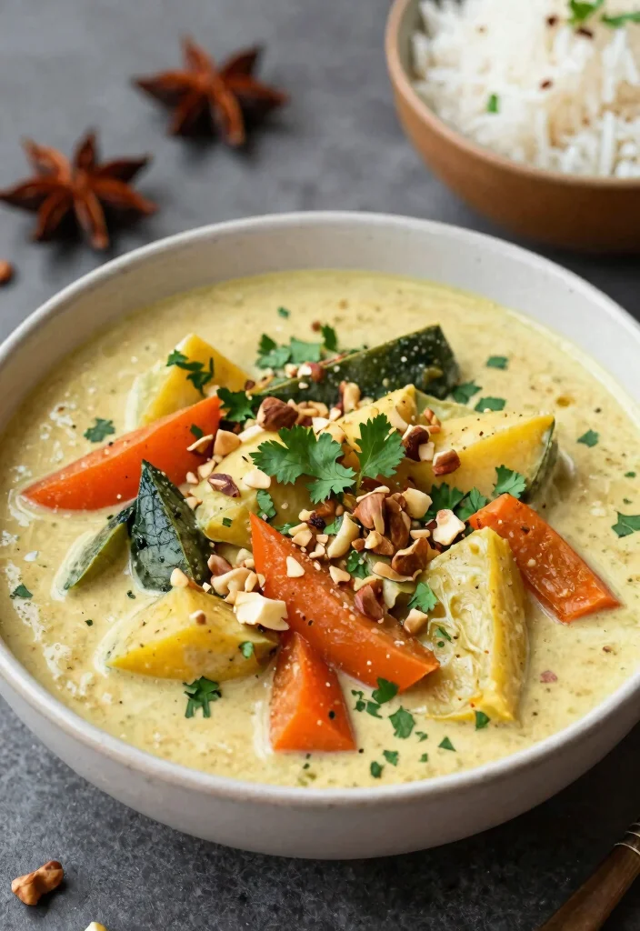 12 Indian Vegan Recipes for Simple Flavorful Plant-Based Meals - 10. Vegan Korma - A Creamy Mixed Vegetable Curry