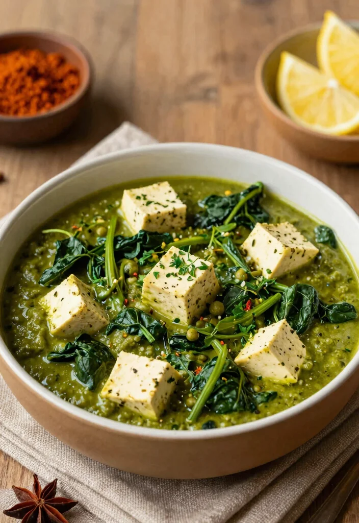 12 Indian Vegan Recipes for Simple Flavorful Plant-Based Meals - 3. Vegan Palak Paneer - Spinach Delight