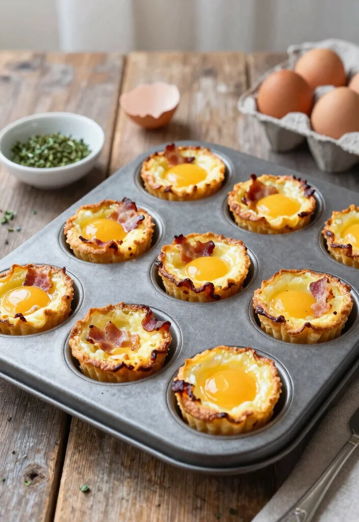 12 Keto Breakfast Recipes for Easy Low-Carb Morning Meals - 8. Bacon and Egg Cups