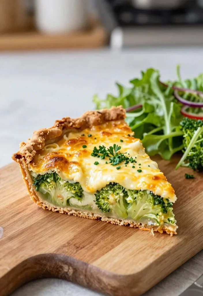 12 Keto Broccoli Recipes for Easy Healthy Low-Carb Dinners - 5. Broccoli Quiche with Almond Flour Crust