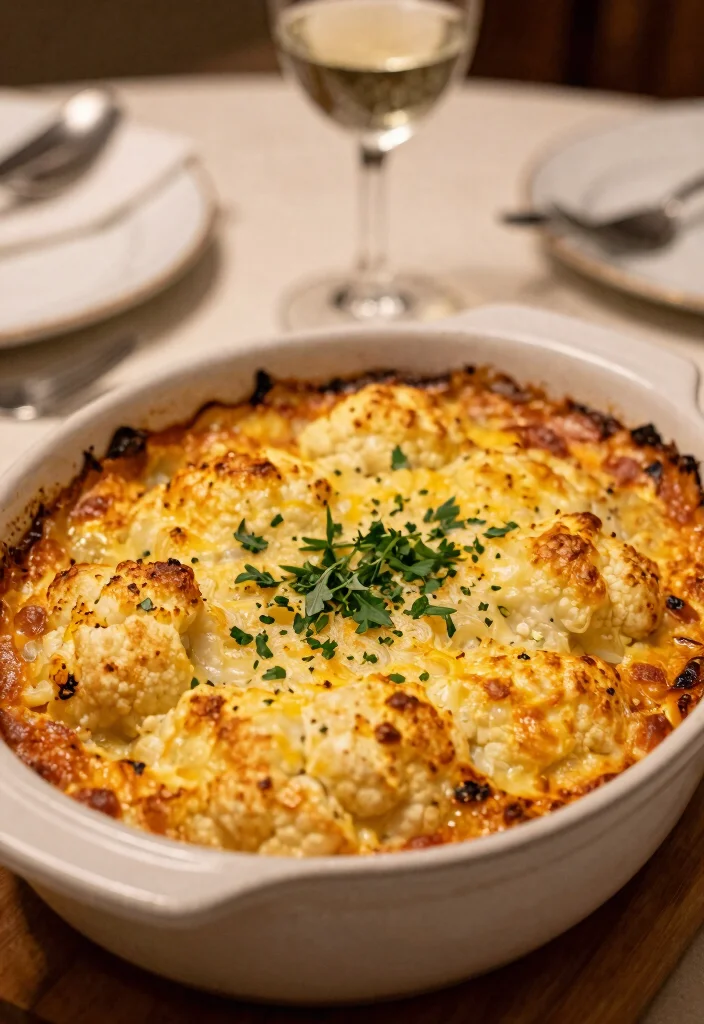 12 Keto Cauliflower Recipes for Simple Flavor-Rich Meals - 10. Cauliflower Gratin
