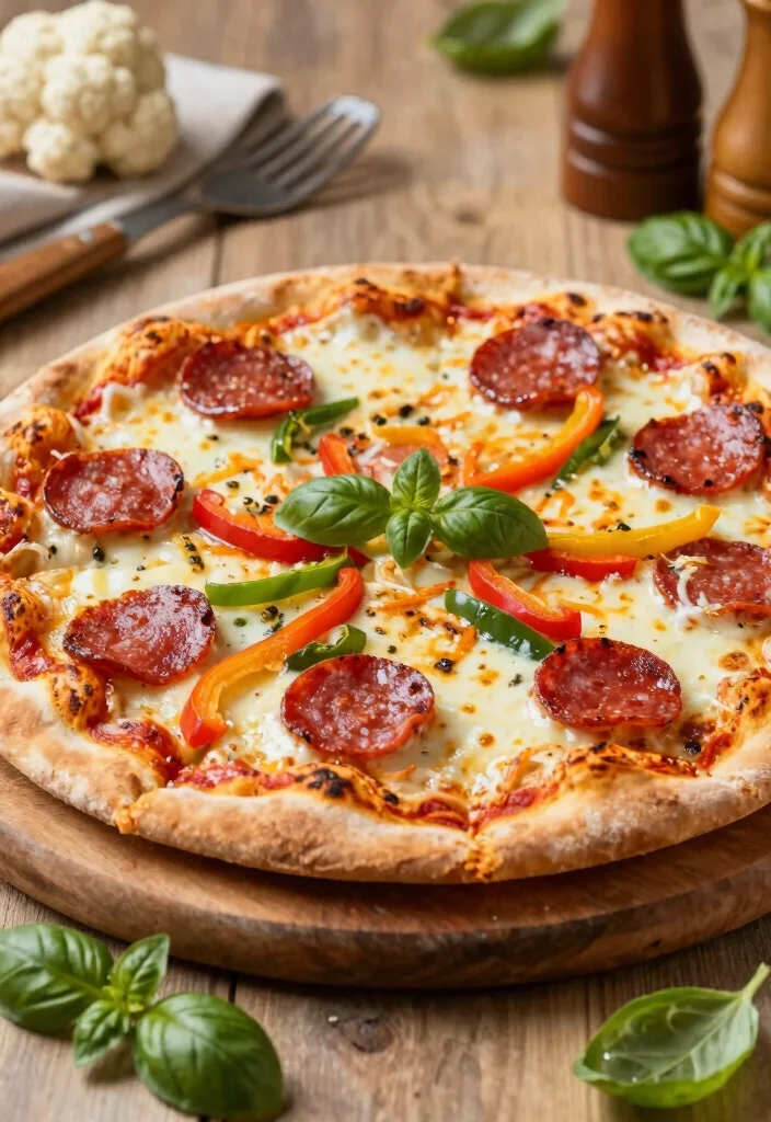 12 Keto Cauliflower Recipes for Simple Flavor-Rich Meals - 2. Cauliflower Pizza Crust