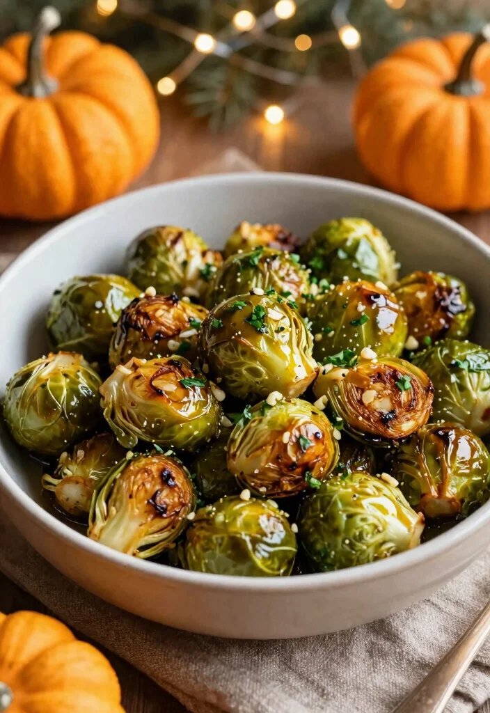 12 Keto Thanksgiving Recipes for Easy Low-Carb Holiday Plates - 3. Garlic Herb Roasted Brussels Sprouts