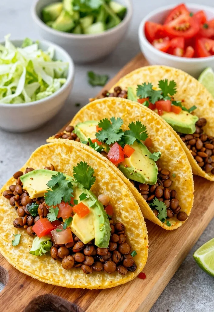 12 Lentil Vegan Recipes for Protein-Rich Budget-Friendly Meals - 2. Spicy Lentil Tacos