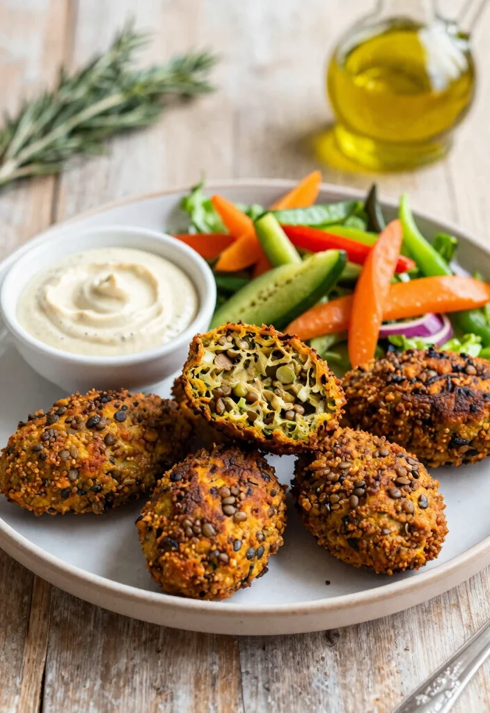 12 Lentil Vegan Recipes for Protein-Rich Budget-Friendly Meals - 5. Baked Lentil Falafel