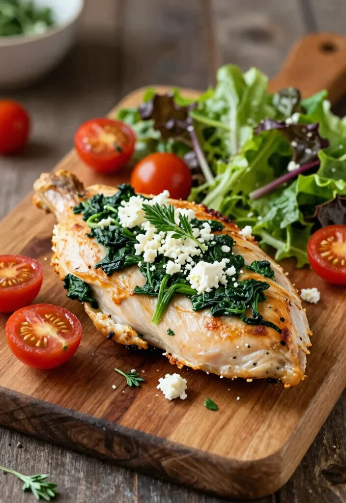 12 Low-Calorie Keto Recipes for Light Satisfying Meals - 4. Spinach and Feta Stuffed Chicken Breast