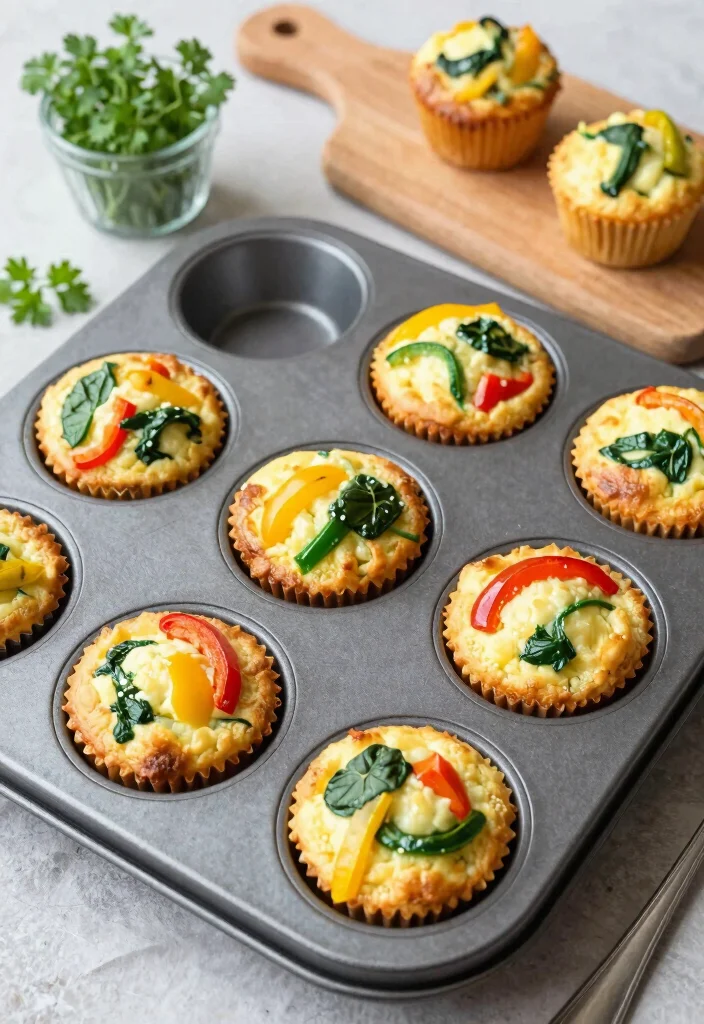 12 Low-Calorie Keto Recipes for Light Satisfying Meals - 6. Egg Muffins with Veggies