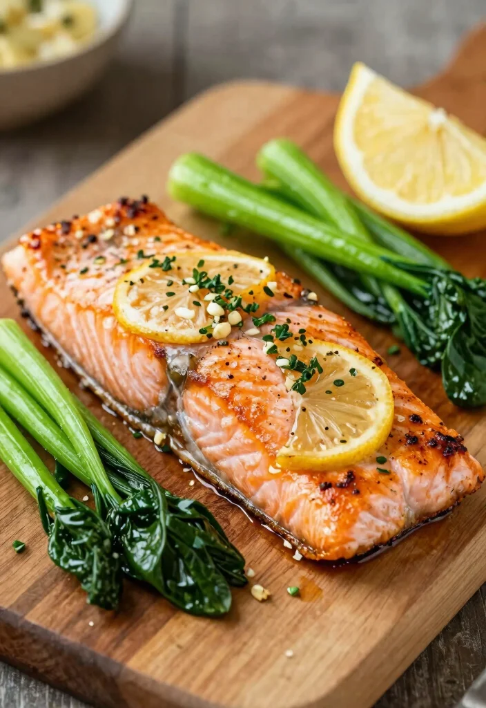 12 Low-Calorie Keto Recipes for Light Satisfying Meals - 8. Lemon Garlic Roast Salmon