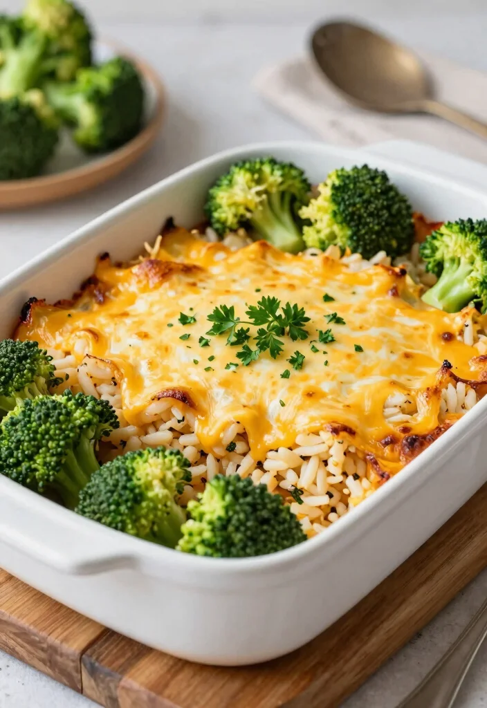12 Rice Dinner Recipes for Simple Budget-Friendly Meals - 3. Cheesy Broccoli Rice Casserole