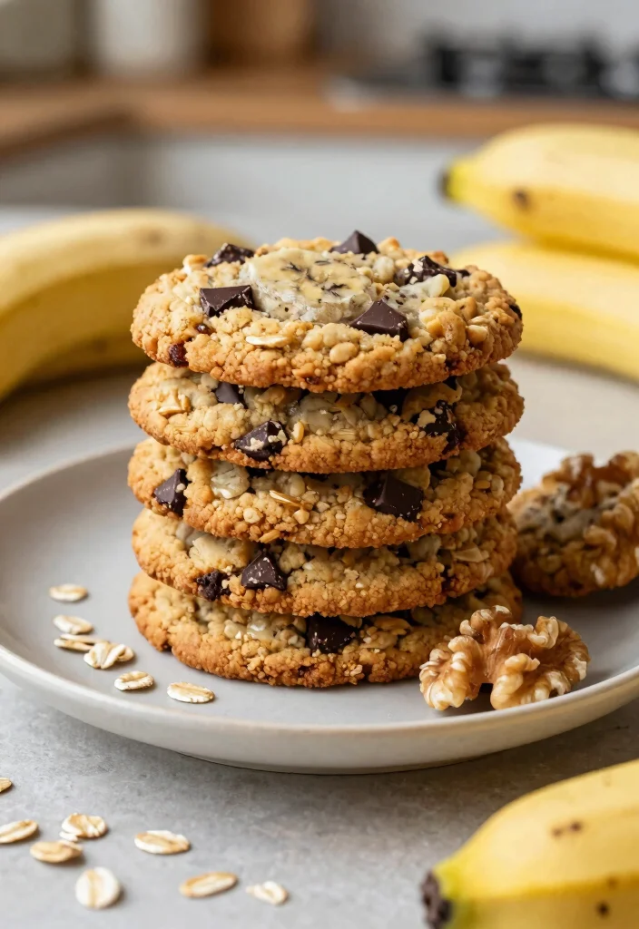 12 Vegan Bakery Recipes for Simple Sweet Plant-Based Treats - 2. Banana Oatmeal Cookies