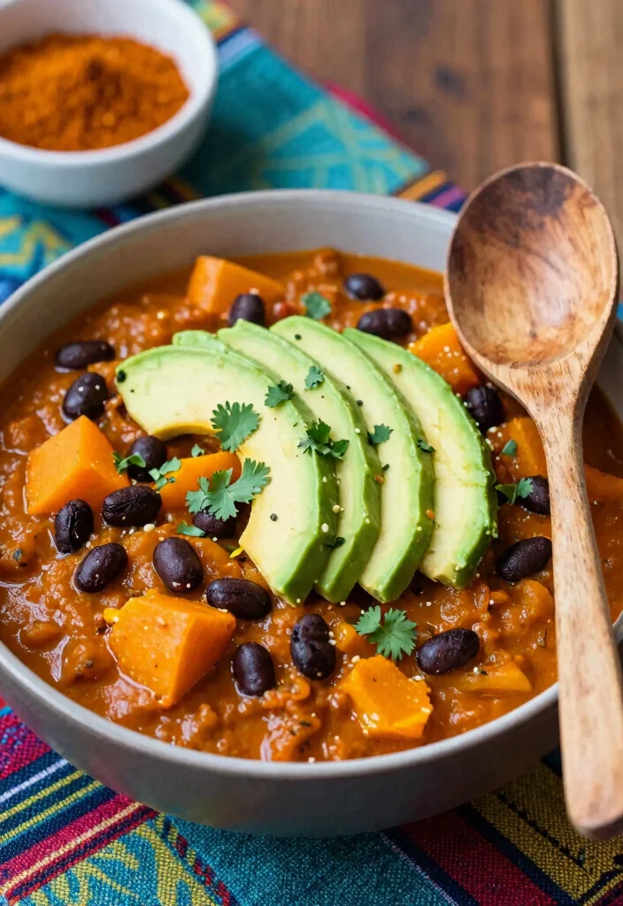 12 Vegan Butternut Squash Recipes for Cozy Seasonal Meals - 3. Spicy Butternut Squash and Black Bean Chili