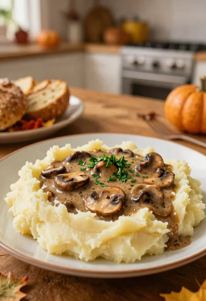 12 Vegan Thanksgiving Recipes for Easy Plant-Based Classics - 2. Creamy Vegan Mushroom Gravy