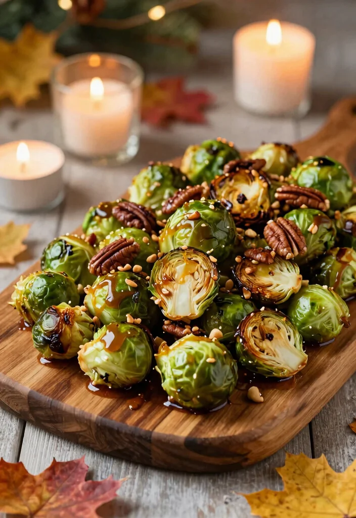 12 Vegan Thanksgiving Recipes for Easy Plant-Based Classics - 3. Maple Roasted Brussels Sprouts