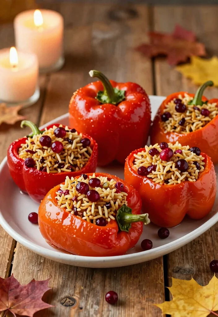 12 Vegan Thanksgiving Recipes for Easy Plant-Based Classics - 9. Holiday Stuffed Peppers