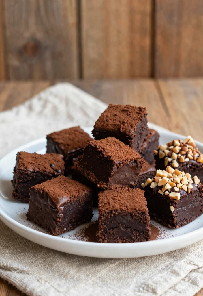 14 Chocolate Dessert Recipes with Easy Rich Crowd-Pleasers - 9. No-Bake Brownie Bites