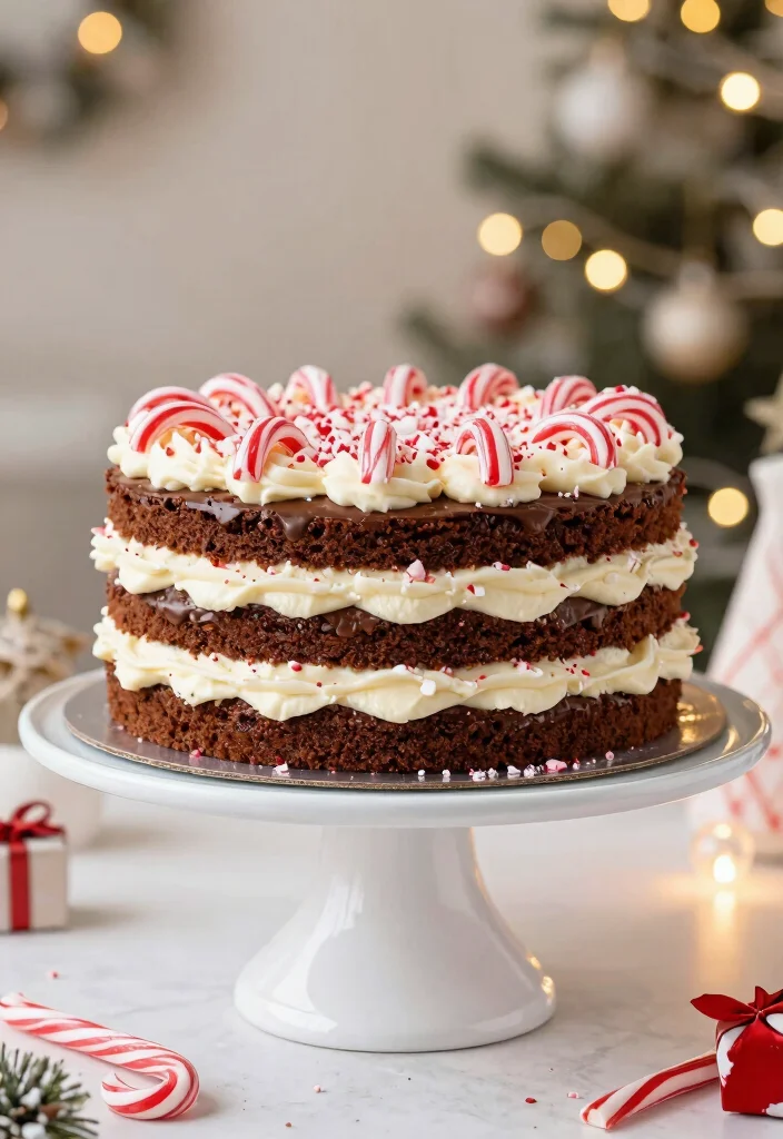 14 Christmas Dessert Recipes with Festive Easy Holiday Sweets - 14. Vegan Chocolate Peppermint Cake