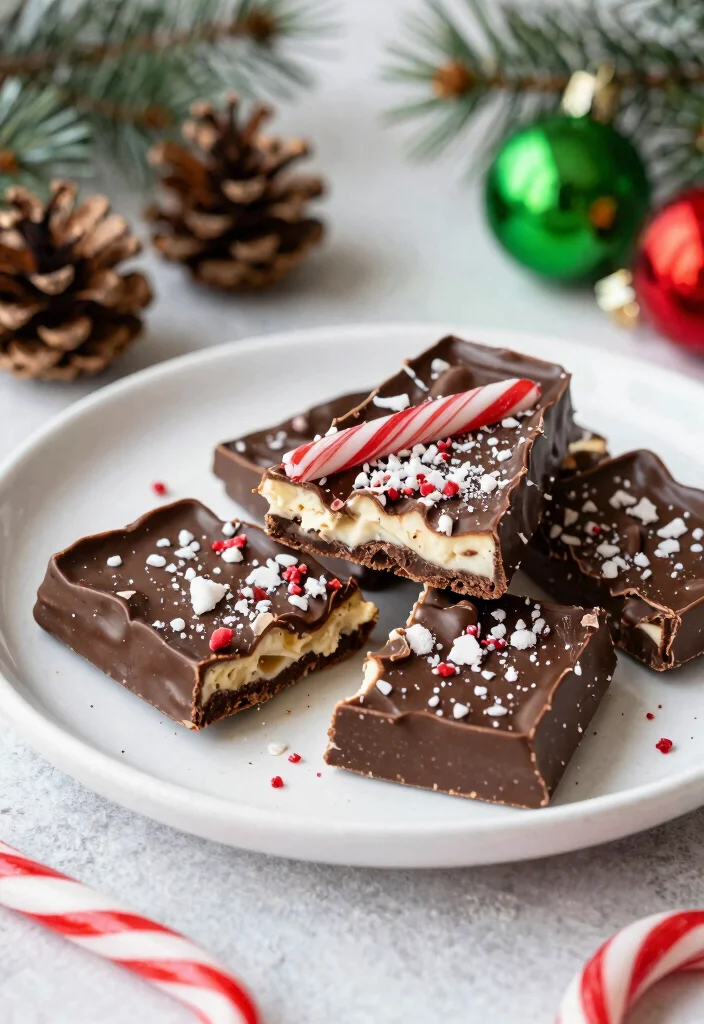 14 Christmas Dessert Recipes with Festive Easy Holiday Sweets - 2. Vegan Peppermint Chocolate Bark