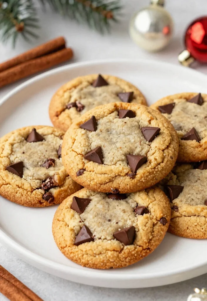 14 Christmas Dessert Recipes with Festive Easy Holiday Sweets - 4. Vegan Chocolate Chip Cookies