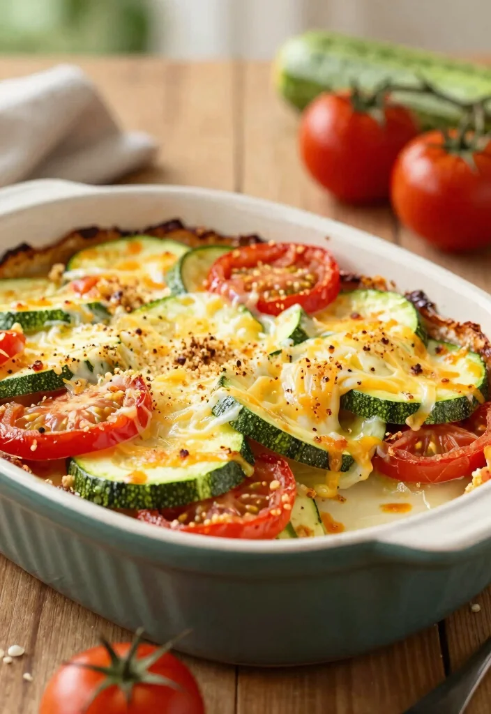 14 Healthy Budget Recipes for Cheap Simple Everyday Meals - 14. Zucchini & Tomato Bake