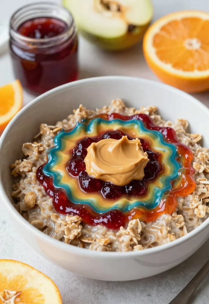 14 Healthy Oatmeal Recipes for Easy Nutritious Meals - 11. Peanut Butter and Jelly Oatmeal