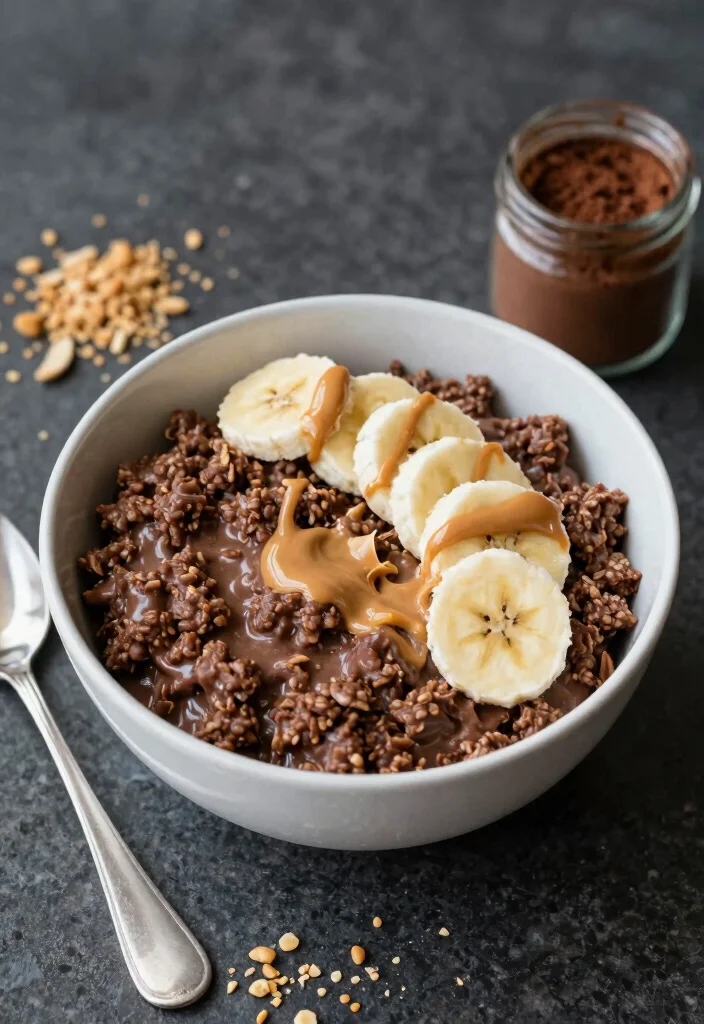 14 Healthy Oatmeal Recipes for Easy Nutritious Meals - 4. Chocolate Peanut Butter Oatmeal