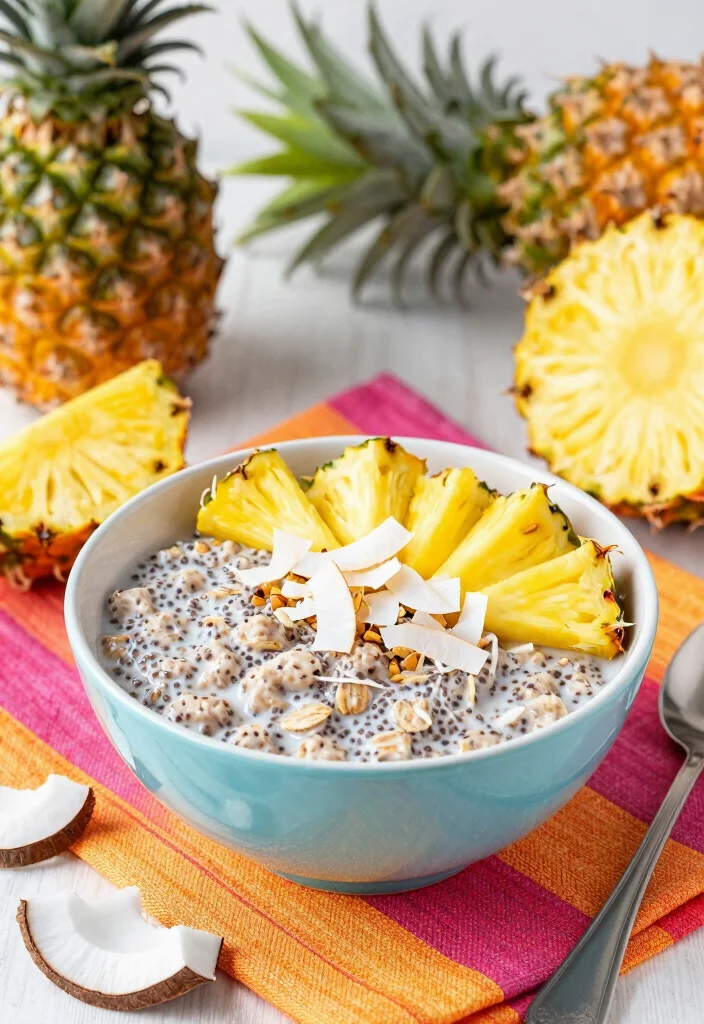 14 Healthy Oatmeal Recipes for Easy Nutritious Meals - 5. Tropical Coconut Chia Oatmeal