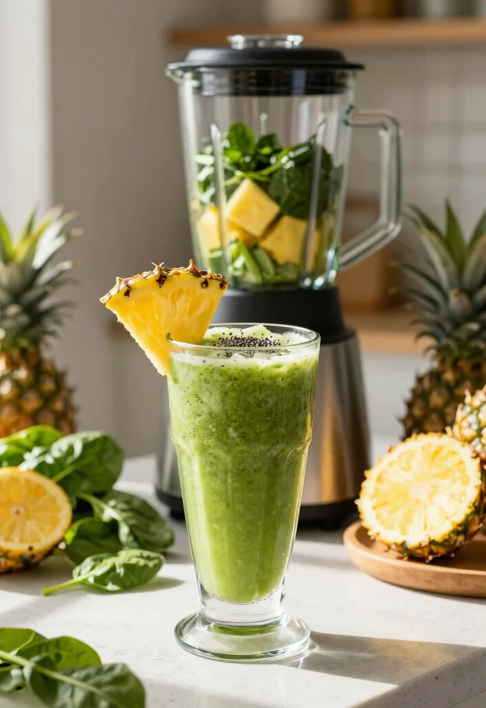 14 Healthy Smoothie Recipes for Quick Nutritious Blends - 1. Tropical Green Goddess Smoothie