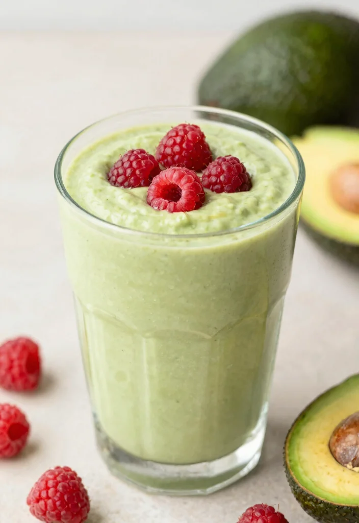 14 Healthy Smoothie Recipes for Quick Nutritious Blends - 13. Raspberry Avocado Smoothie