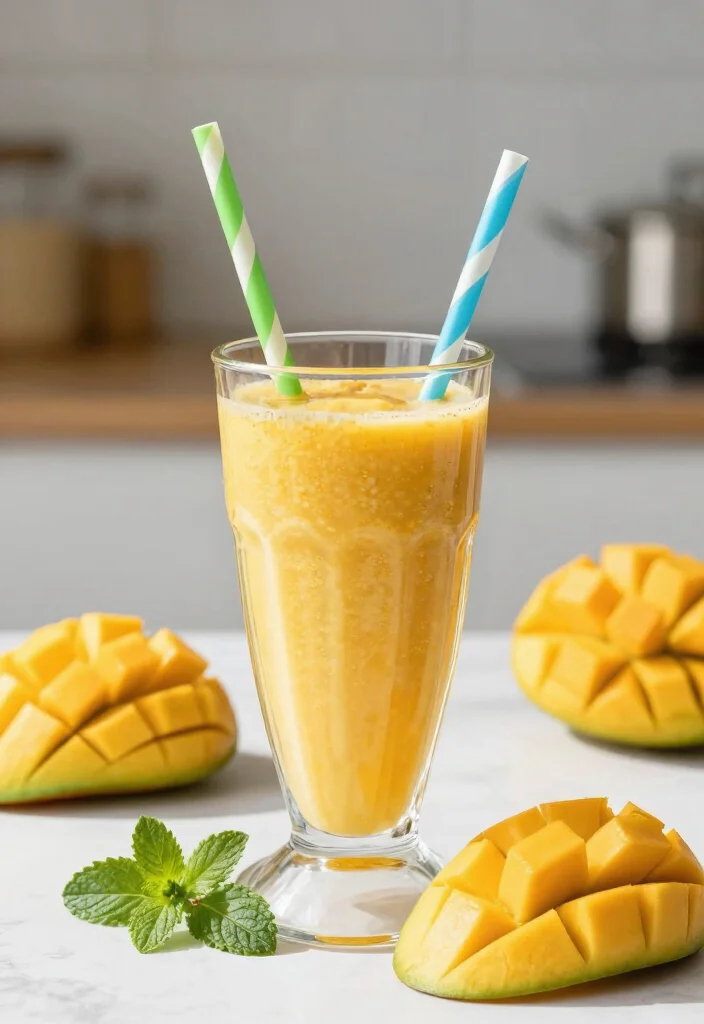 14 Healthy Smoothie Recipes for Quick Nutritious Blends - 6. Mango Protein Power Smoothie
