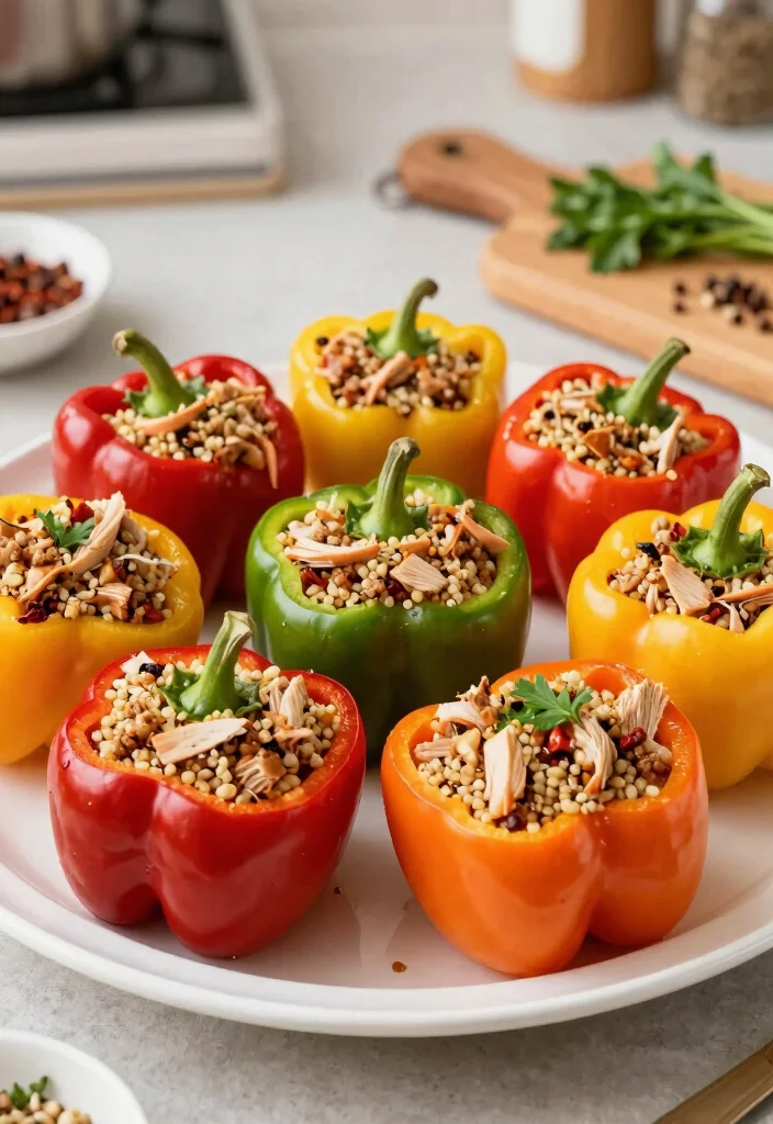 14 Low-Carb Dinner Recipes for Easy Balanced Weeknight Meals - 4. Stuffed Bell Peppers