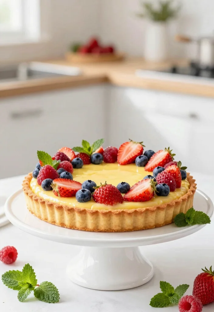 14 Summer Dessert Recipes with Fresh Easy Fruit-Forward Ideas - 10. Zesty Lemon Berry Tart