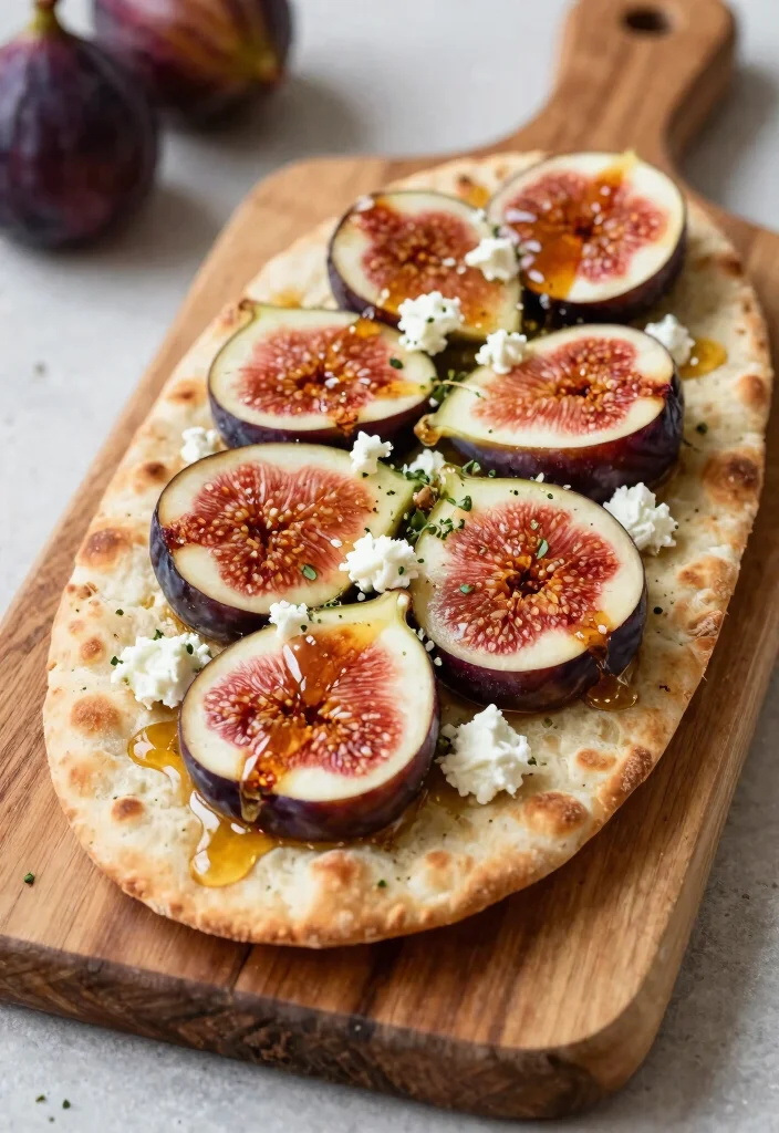 14 Summer Dessert Recipes with Fresh Easy Fruit-Forward Ideas - 13. Fig and Honey Flatbread