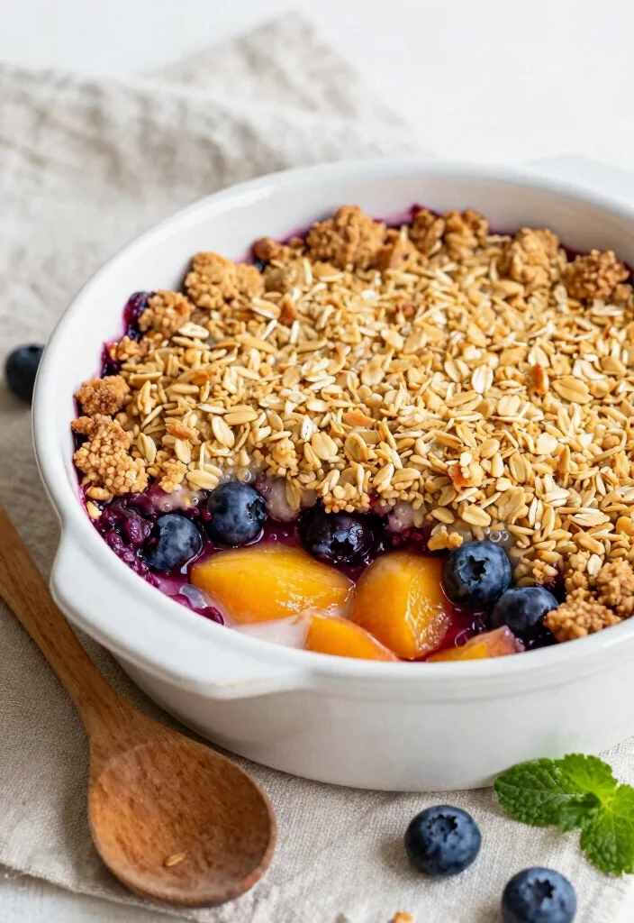 14 Summer Dessert Recipes with Fresh Easy Fruit-Forward Ideas - 3. Peach and Berry Crumble