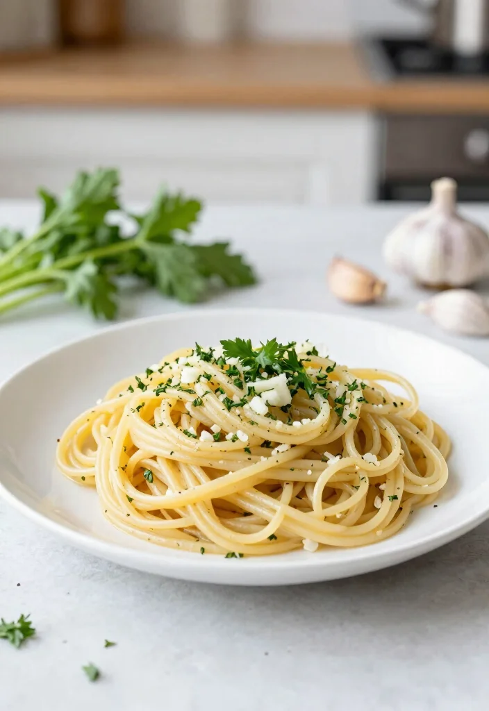 14 Vegan Pasta Recipes for Easy Comforting Weeknight Plates - 11. Garlic Herb Pasta