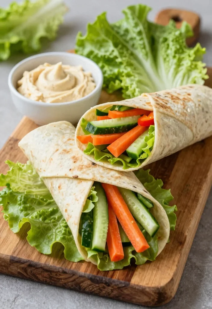 14 Vegan Vegetable Recipes for Simple Fresh Everyday Meals - 14. Rainbow Vegetable Wraps