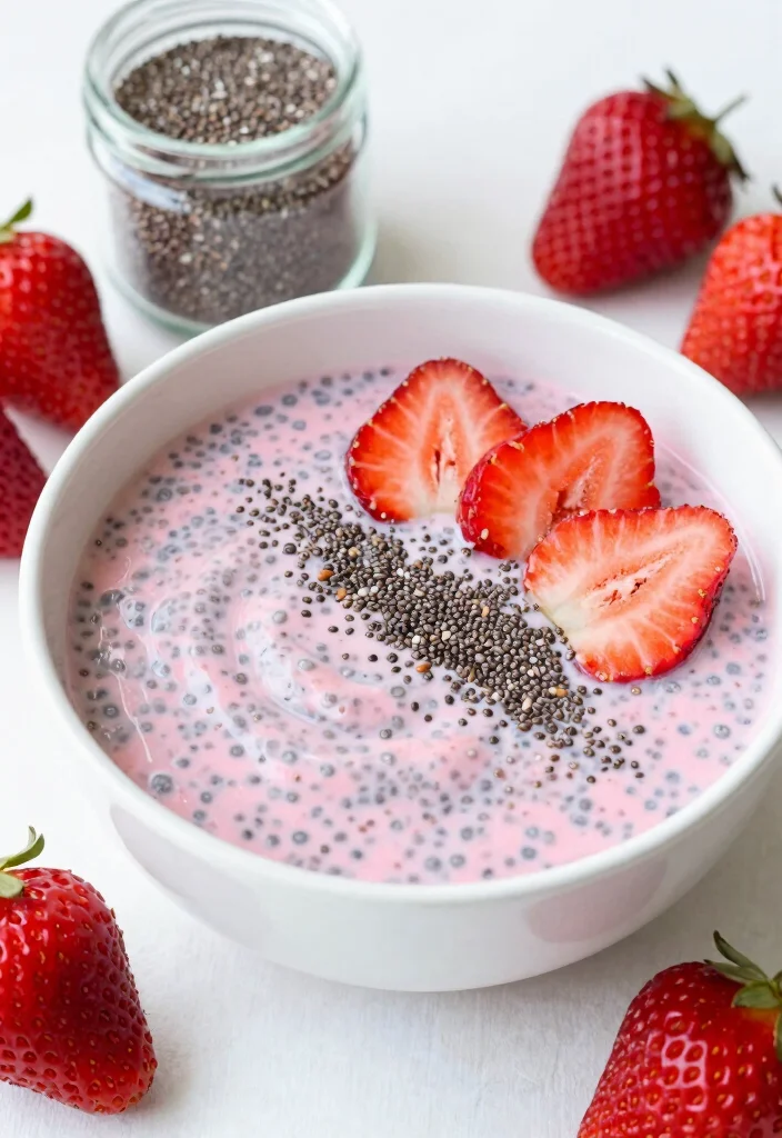 14 Yummy Dessert Recipes for Simple Crowd-Pleasant Treats - 10. Strawberry Chia Pudding