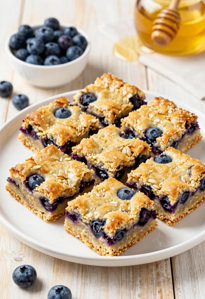 14 Yummy Dessert Recipes for Simple Crowd-Pleasant Treats - 9. Blueberry Oat Bars
