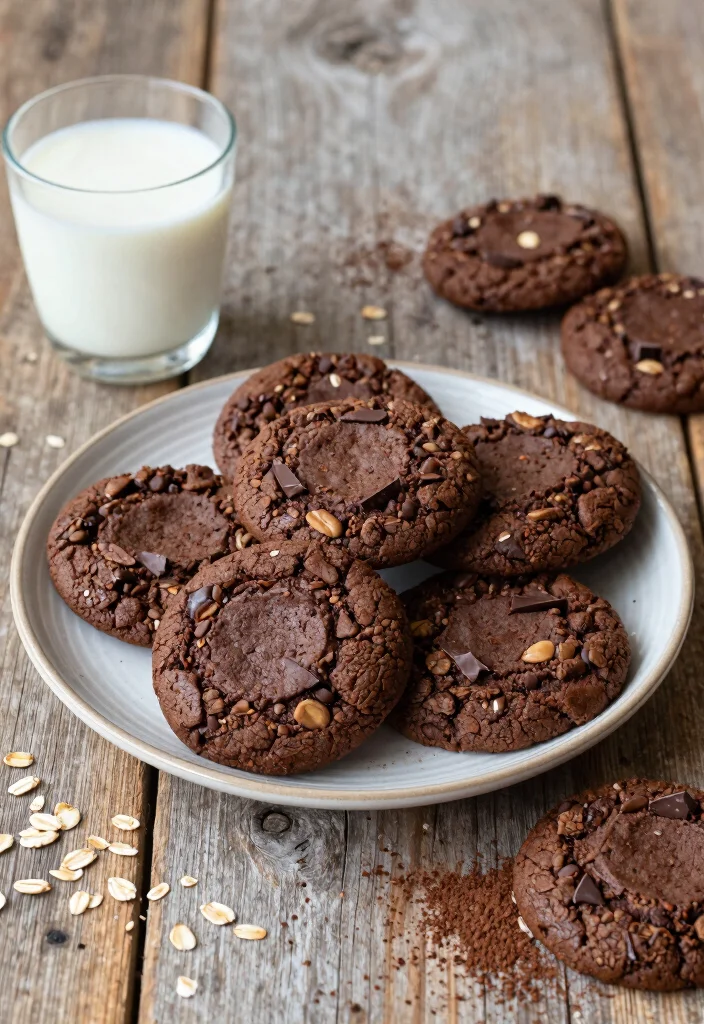 8 Simple 3-Ingredient Dessert Recipes for Fast Easy Treats - 5. No-Bake Chocolate Oatmeal Cookies